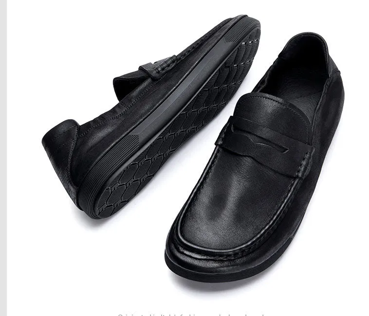 LuxeLeather Classy Slip-On Dress Shoes