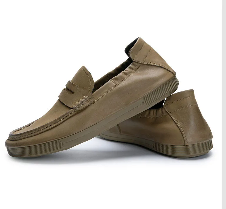 LuxeLeather Classy Slip-On Dress Shoes