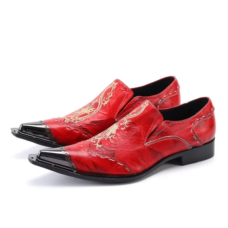 LuxLeather Exotic Slip-on Dress Shoes