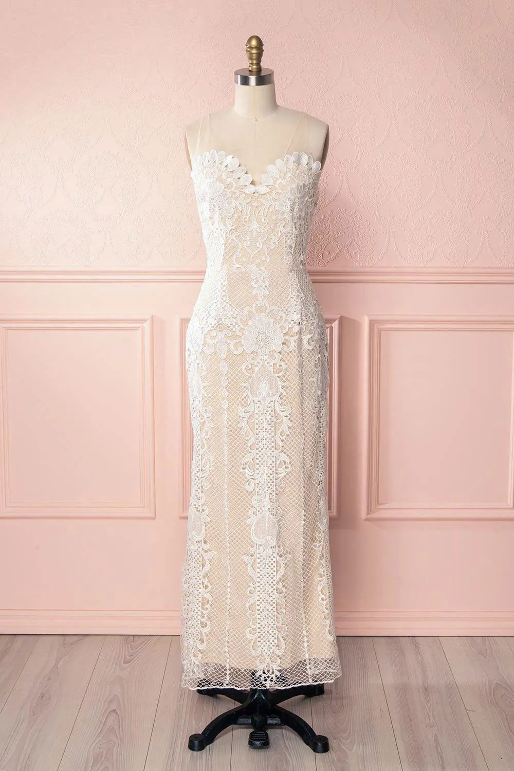 Micheline Ivory | Backless Lace Bridal Dress