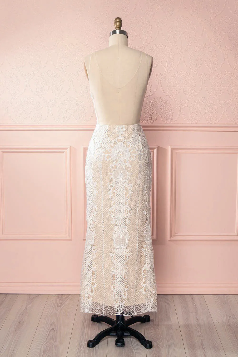 Micheline Ivory | Backless Lace Bridal Dress