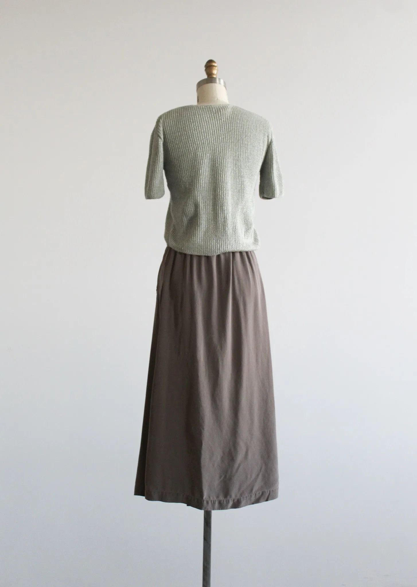 morel silk skirt