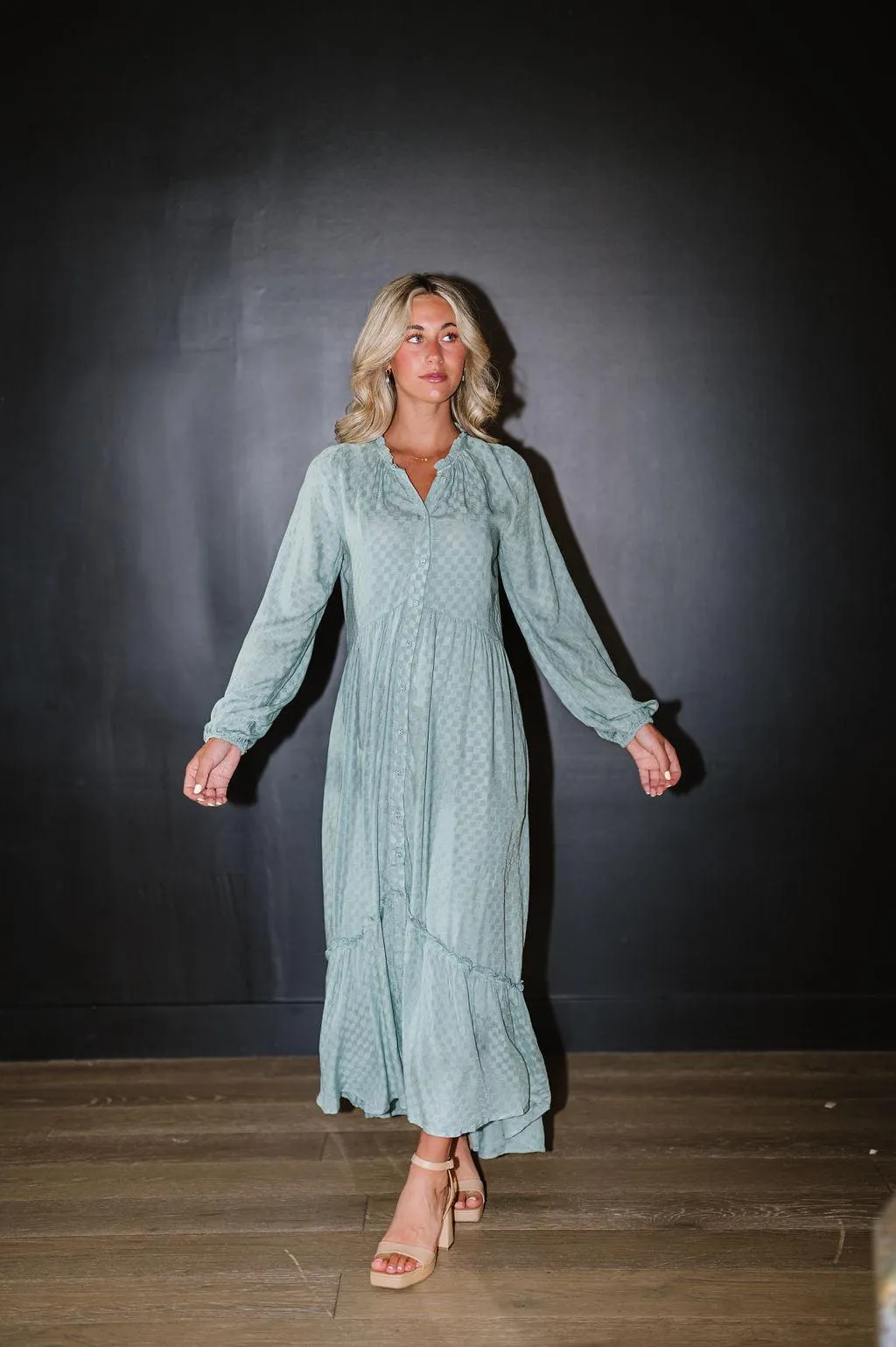 Morgan Boho Long Sleeve Maxi Dress