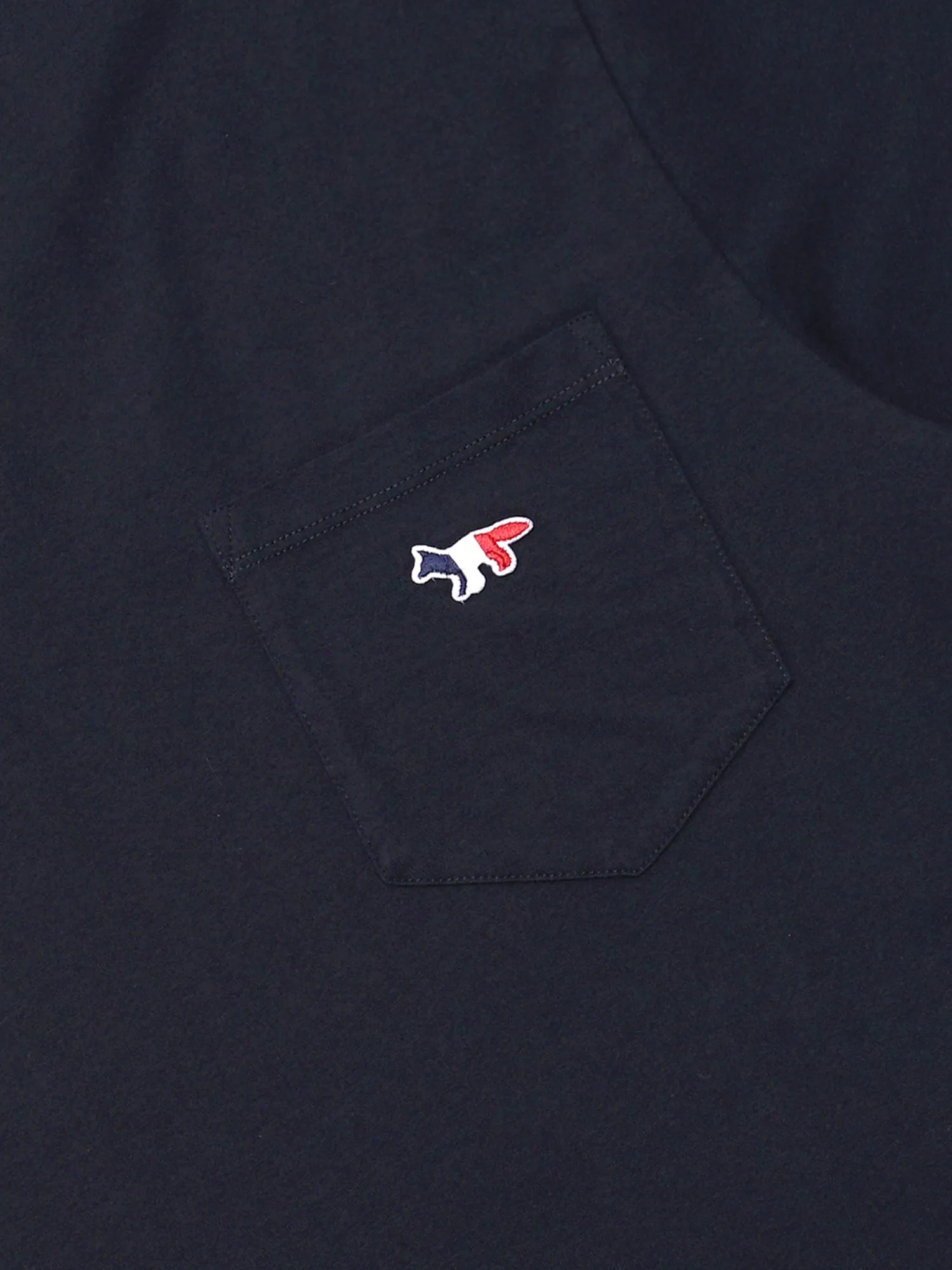 M_TEE-SHIRT TRICOLOR FOX PATCH_NAVY