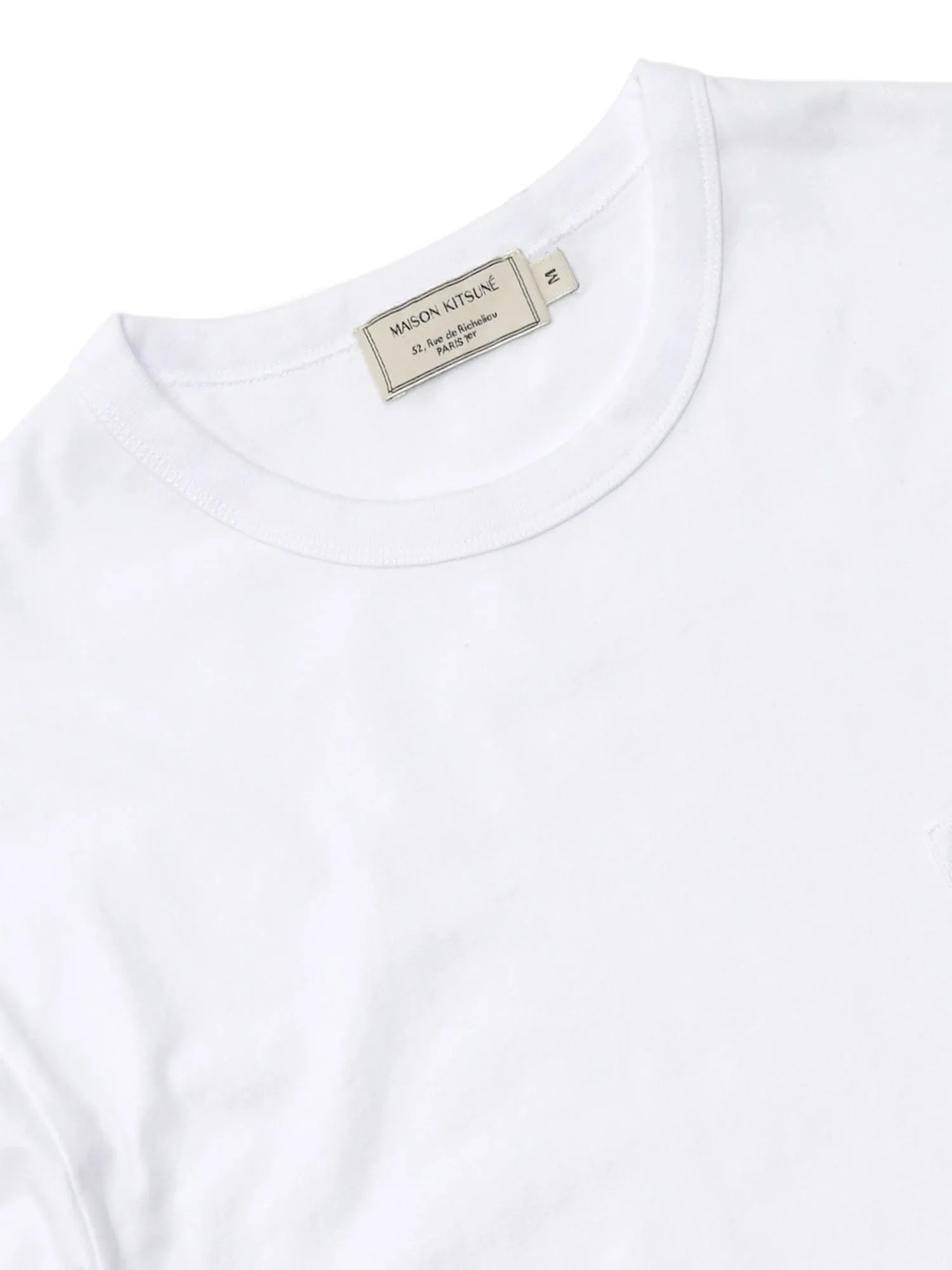 M_TEE-SHIRT TRICOLOR FOX PATCH_WHITE