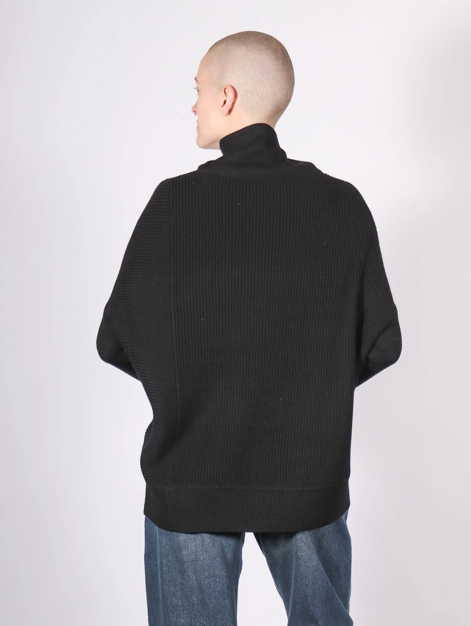 N15 Turtleneck Pullover in Black by NFP