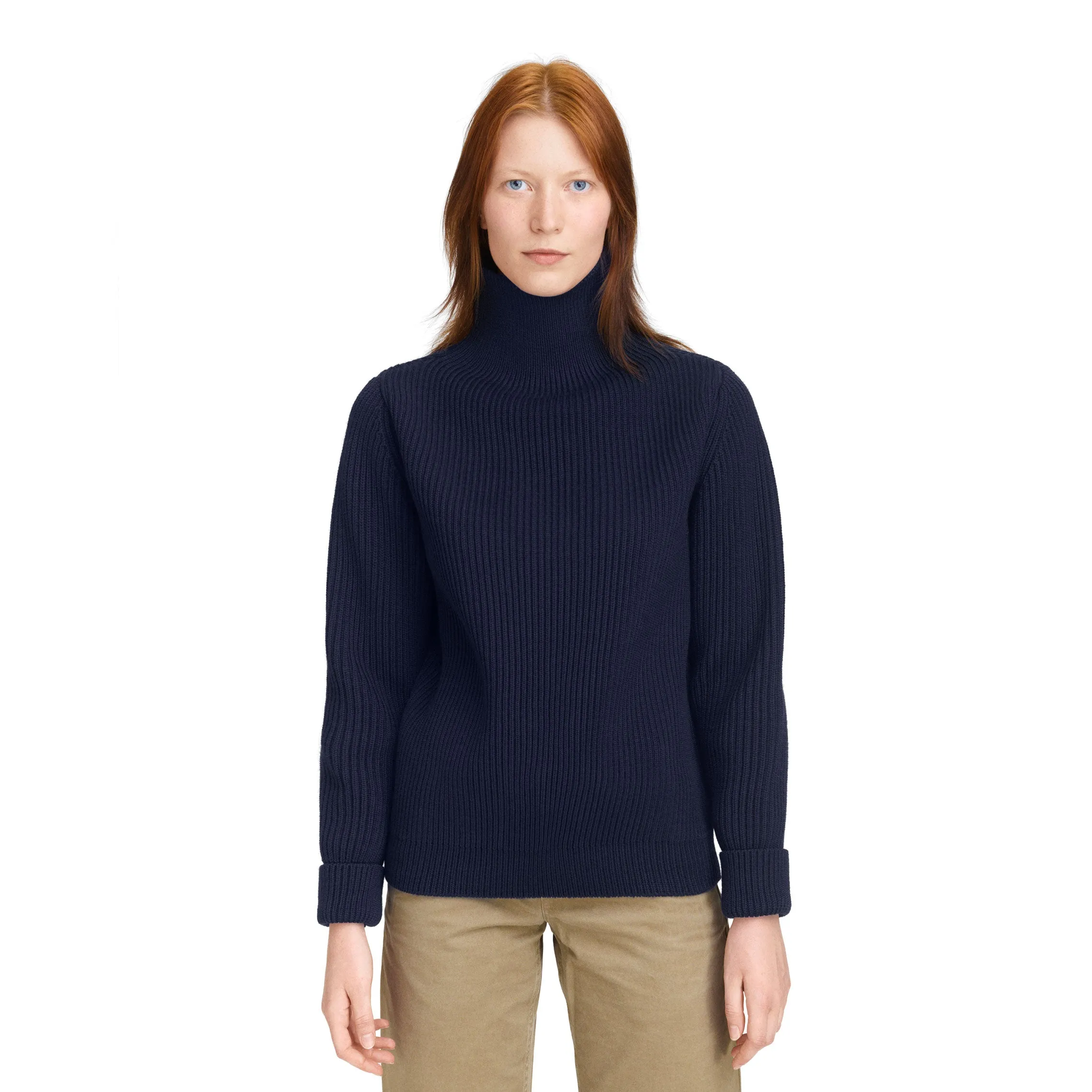 Navy Turtleneck Black