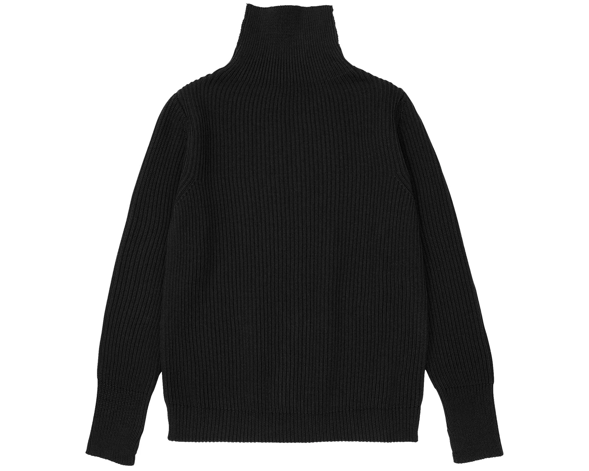 Navy Turtleneck Black