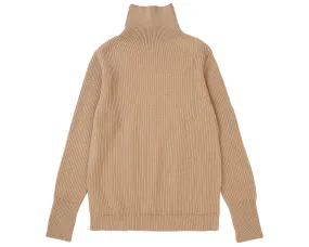 Navy Turtleneck Camel