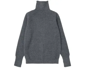 Navy Turtleneck Grey