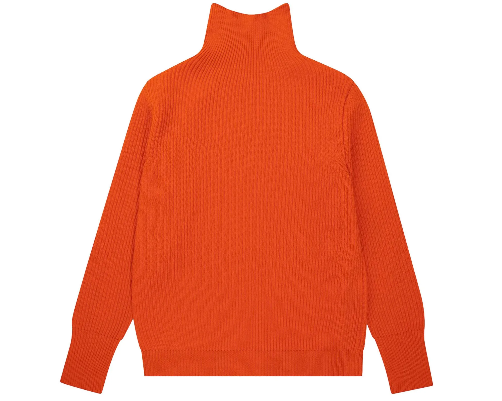 Navy Turtleneck Orange