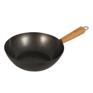 Non-Stick Wok - 27cm - Carbon Steel/Bamboo Handle