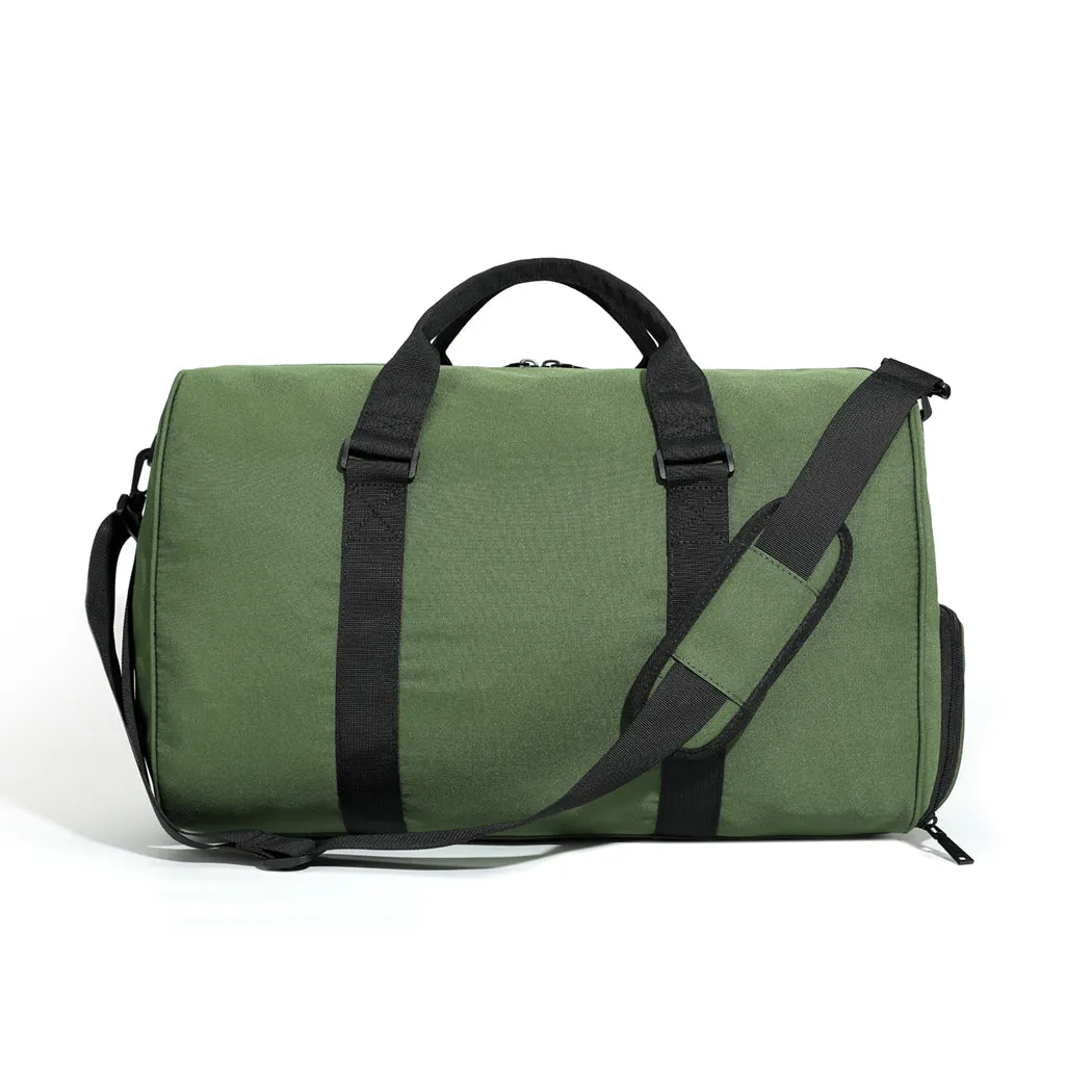 Olive Green Nylon Travel Bag