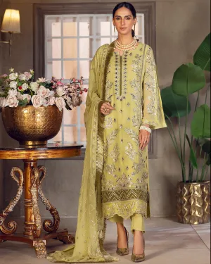 Olive Green Pakistani Suit | Emaan Adeel | Le Festa Formal Edit 7 | LF-704