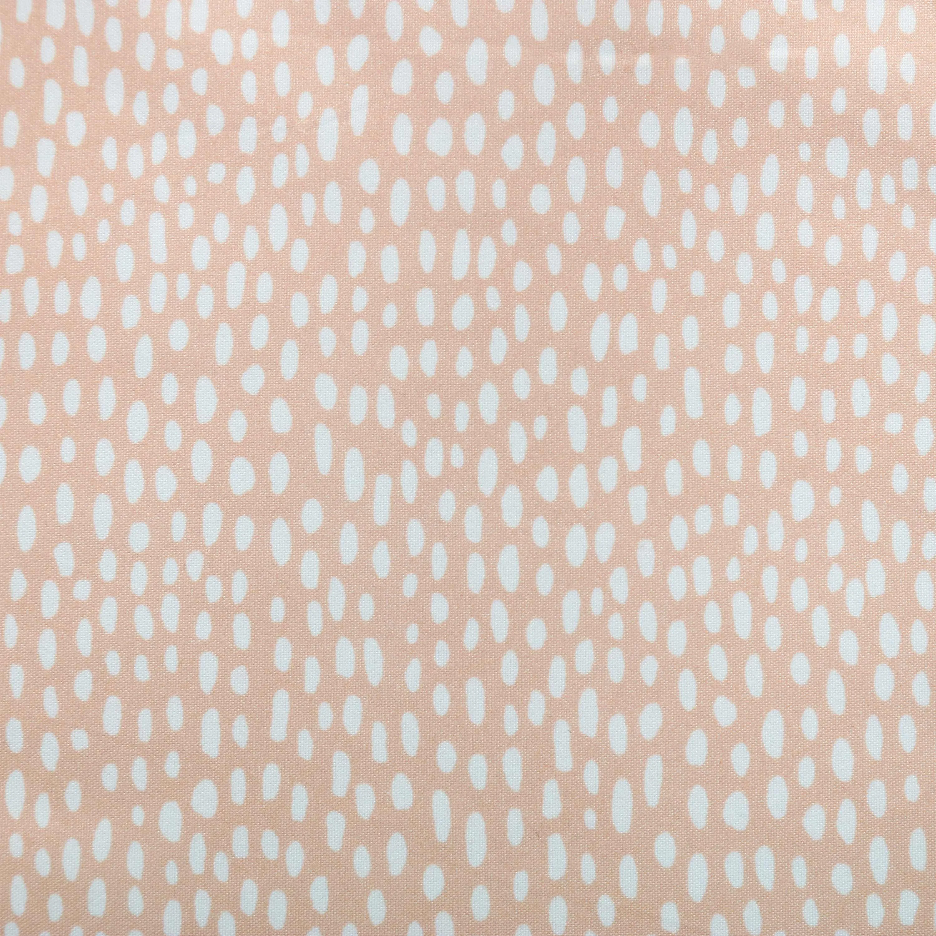 Peach Dots Crib Bedsheet & Pillow