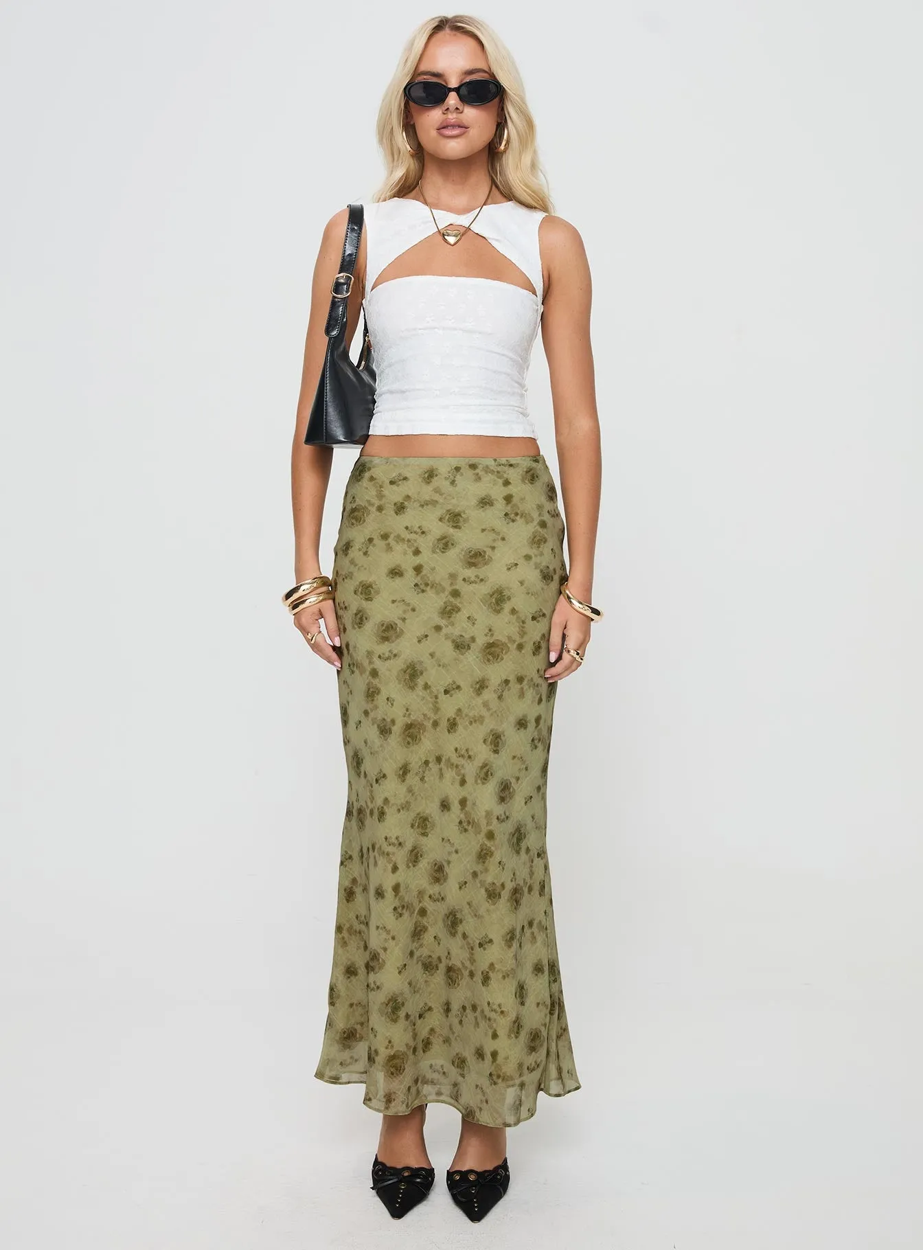 Piazia Maxi Skirt Green