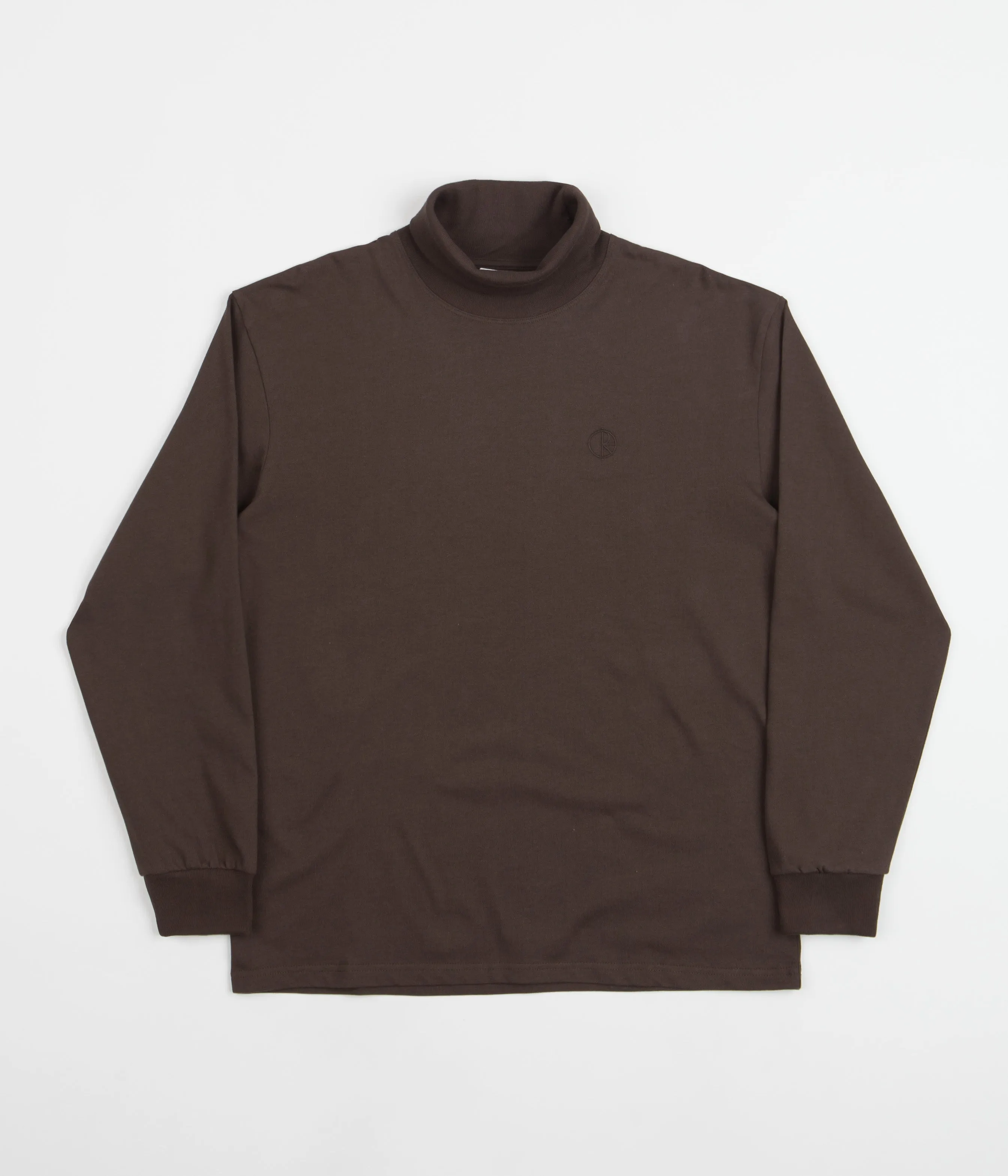 Polar Turtleneck Long Sleeve T-Shirt - Chocolate