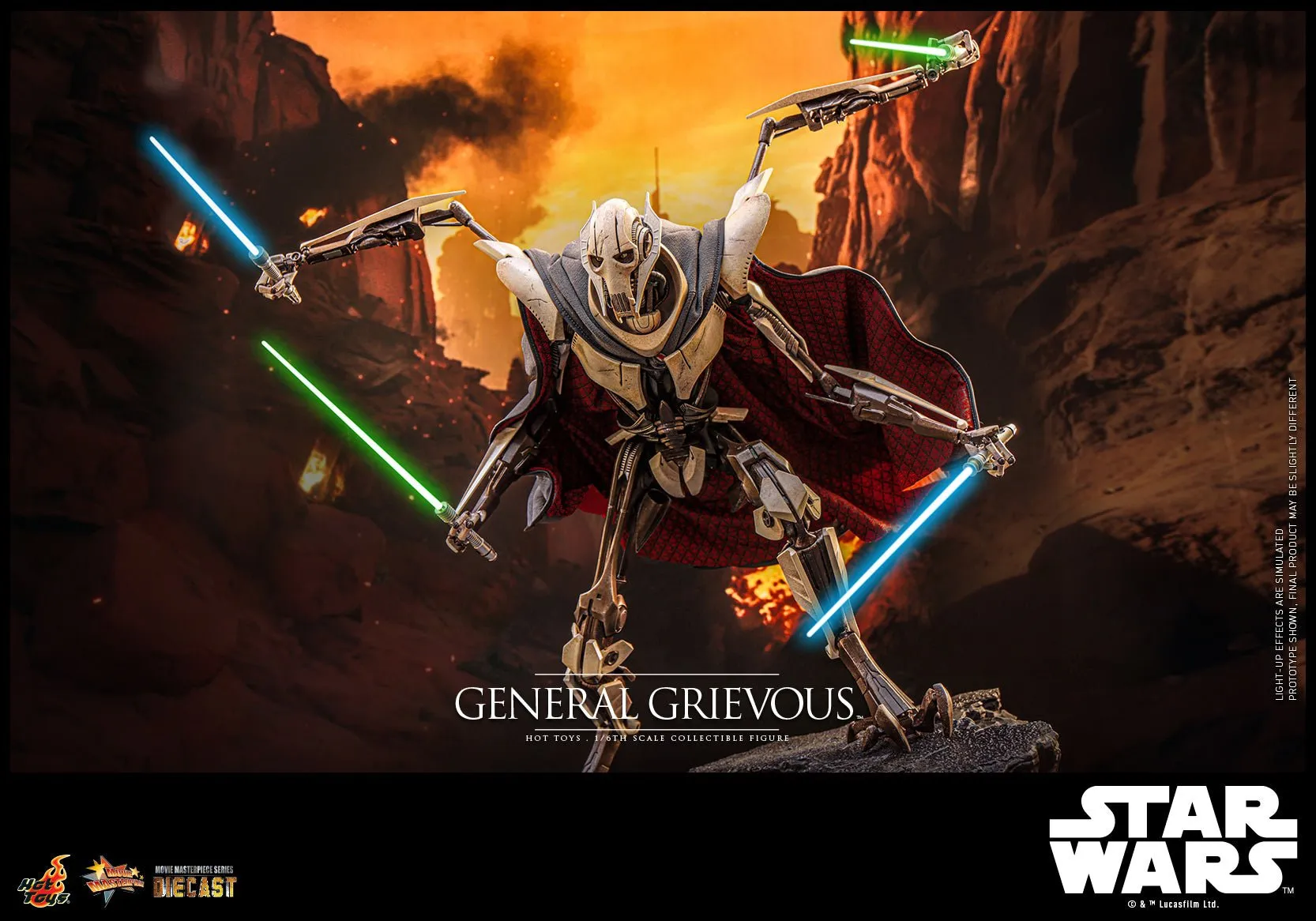 PRE-ORDER: Hot Toys Star Wars General Grievous Sixth Scale Figure