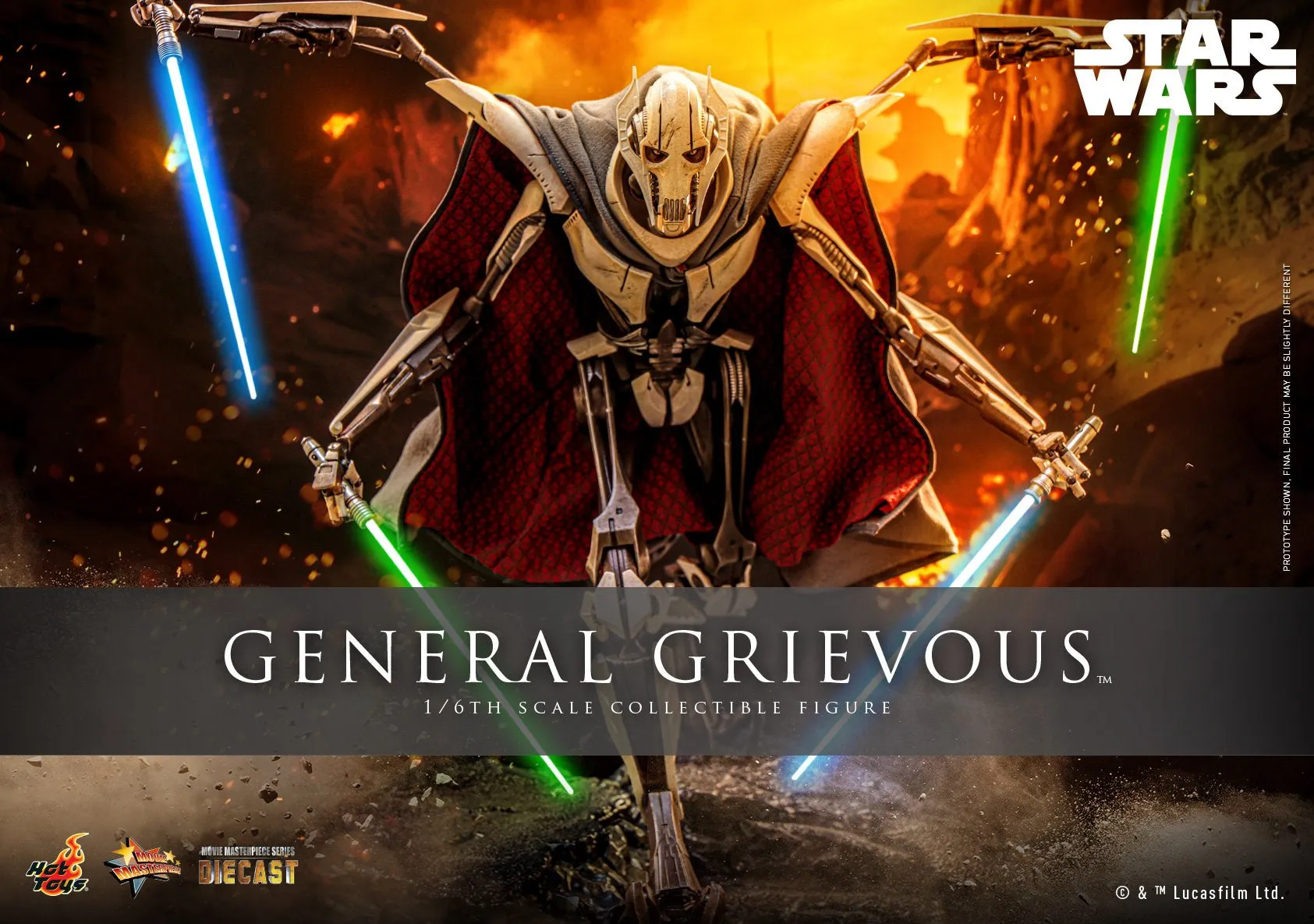 PRE-ORDER: Hot Toys Star Wars General Grievous Sixth Scale Figure