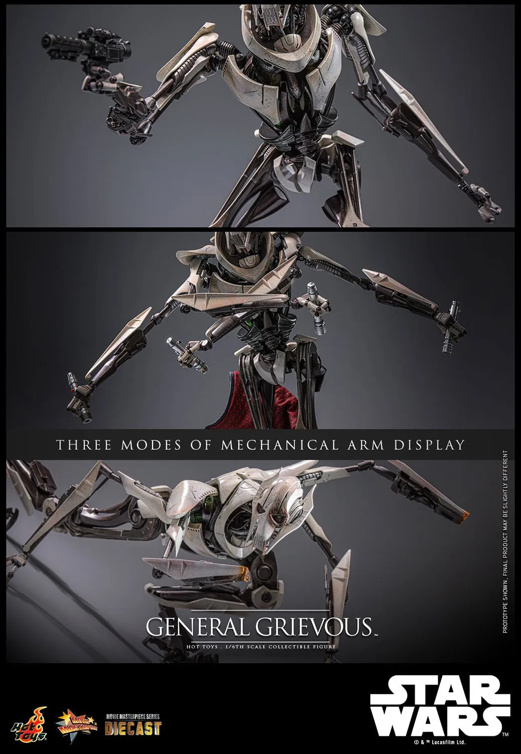 PRE-ORDER: Hot Toys Star Wars General Grievous Sixth Scale Figure