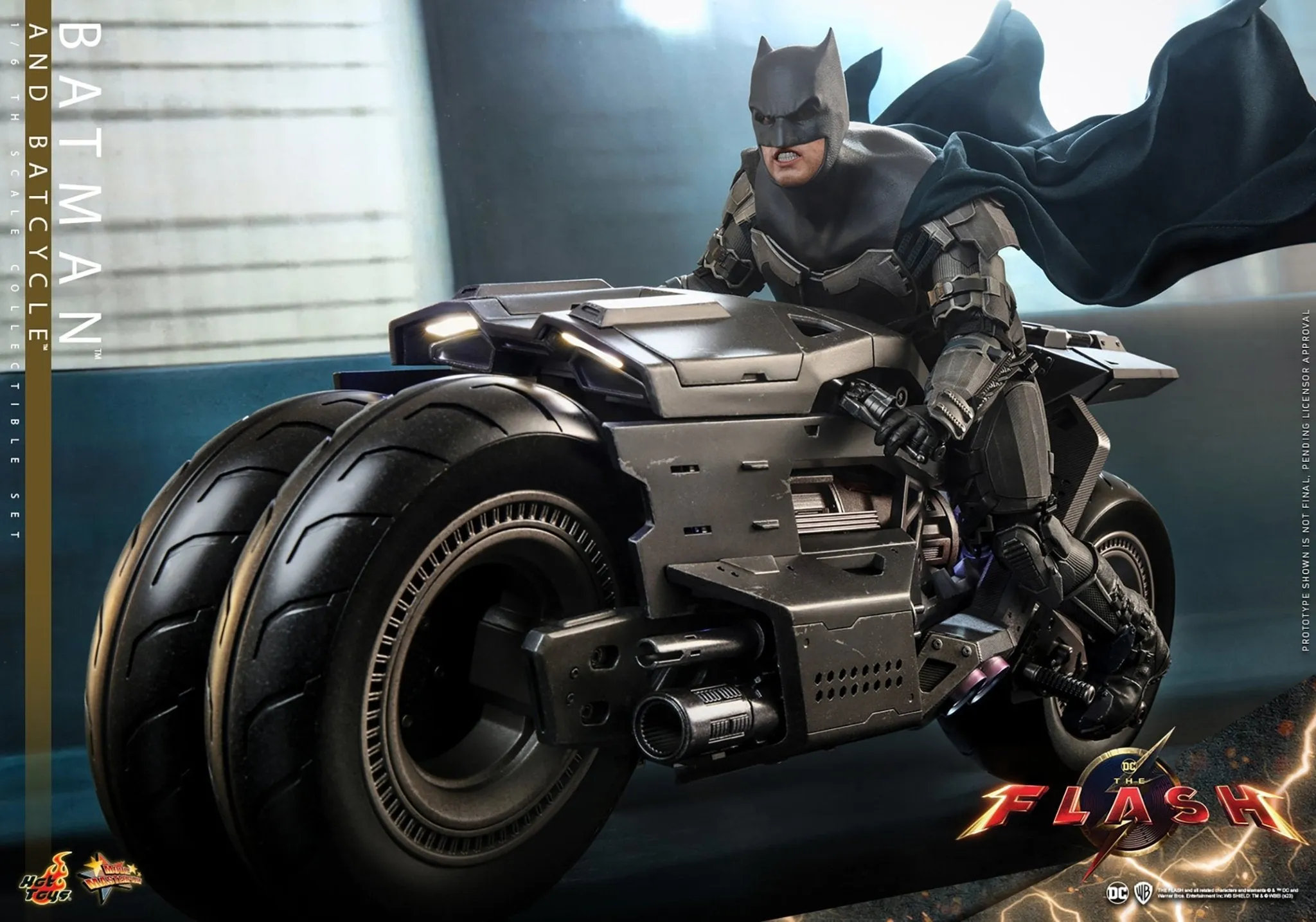 PRE-ORDER: Hot Toys The Flash: Batman and Batcycle Sixth Scale Figure Set