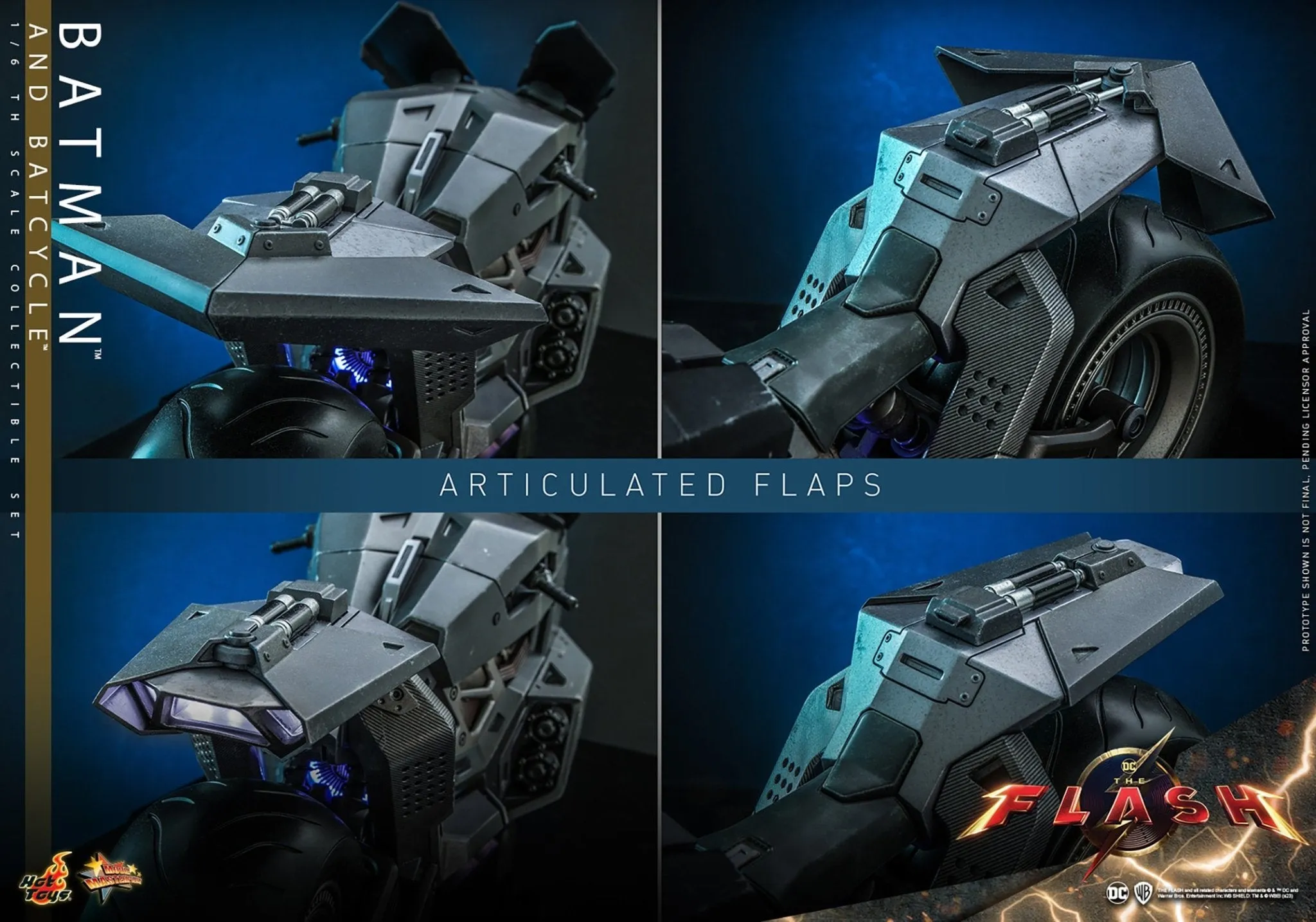 PRE-ORDER: Hot Toys The Flash: Batman and Batcycle Sixth Scale Figure Set