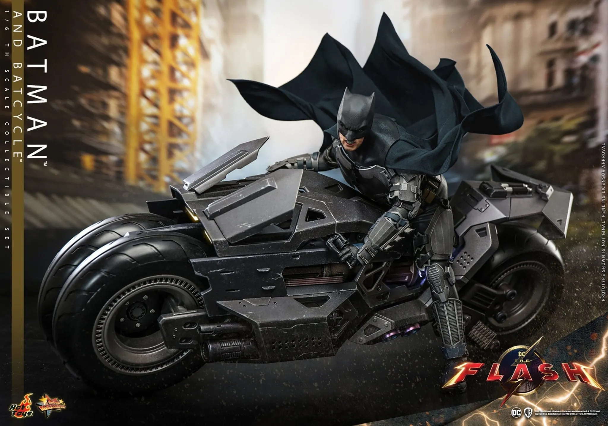 PRE-ORDER: Hot Toys The Flash: Batman and Batcycle Sixth Scale Figure Set