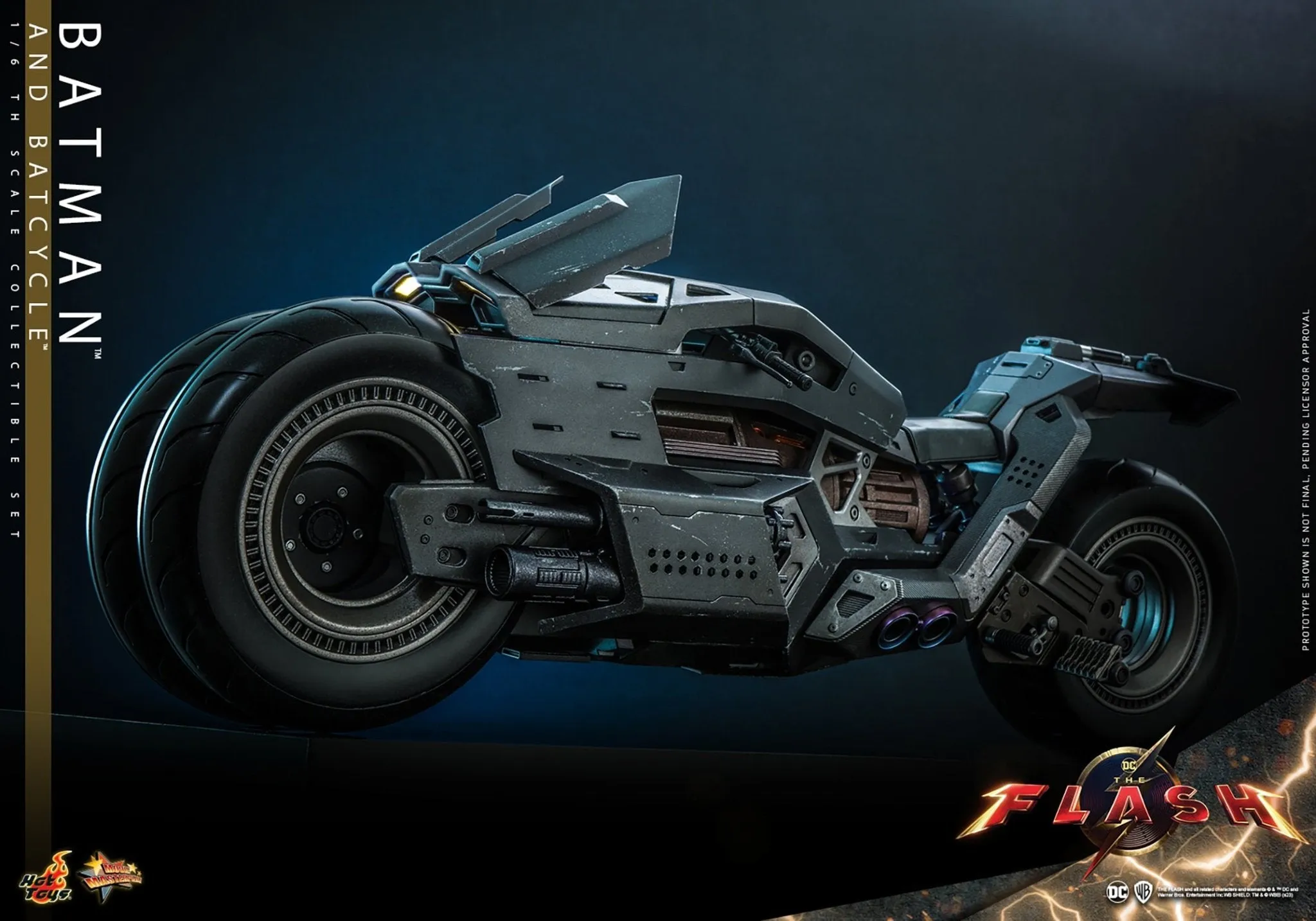 PRE-ORDER: Hot Toys The Flash: Batman and Batcycle Sixth Scale Figure Set