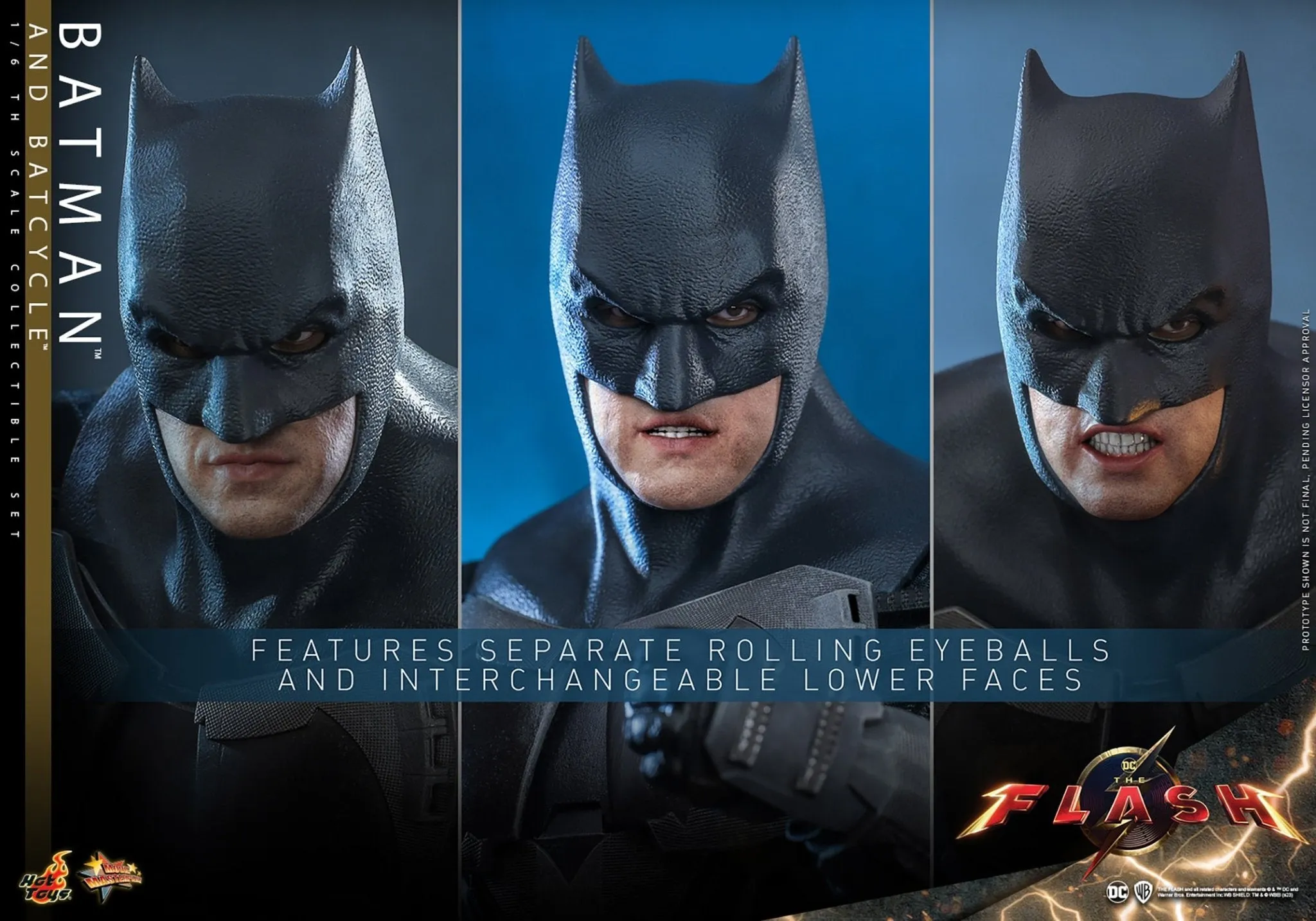 PRE-ORDER: Hot Toys The Flash: Batman and Batcycle Sixth Scale Figure Set