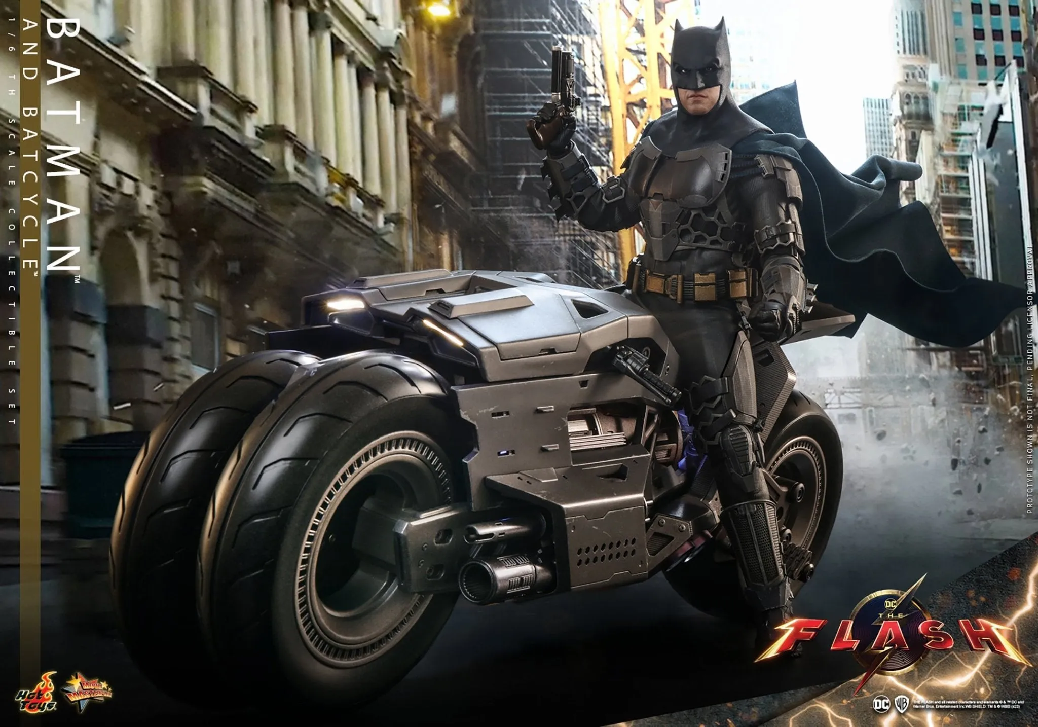 PRE-ORDER: Hot Toys The Flash: Batman and Batcycle Sixth Scale Figure Set