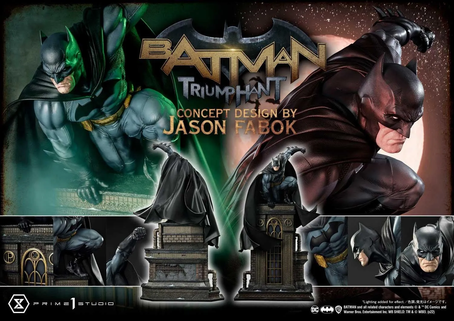 PRE-ORDER: Prime 1 Studio Museum Masterline Batman (Comics) Batman Triumphant (Concept Design By Jason Fabok) Bonus Version 1/3 scale Statue