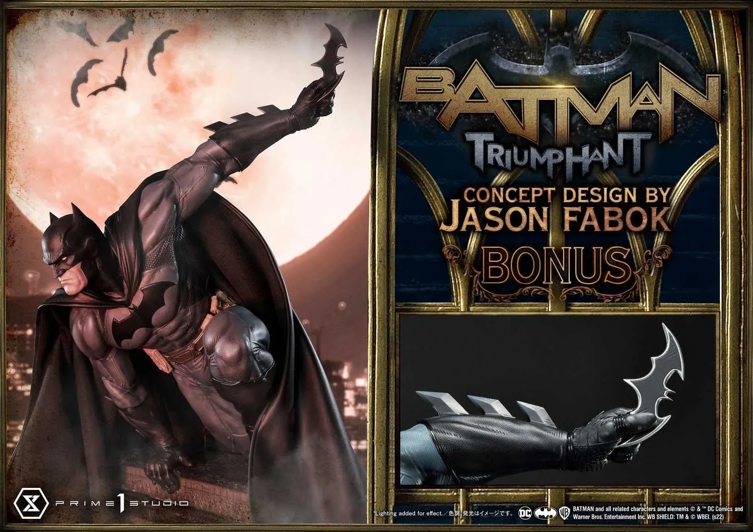 PRE-ORDER: Prime 1 Studio Museum Masterline Batman (Comics) Batman Triumphant (Concept Design By Jason Fabok) Bonus Version 1/3 scale Statue