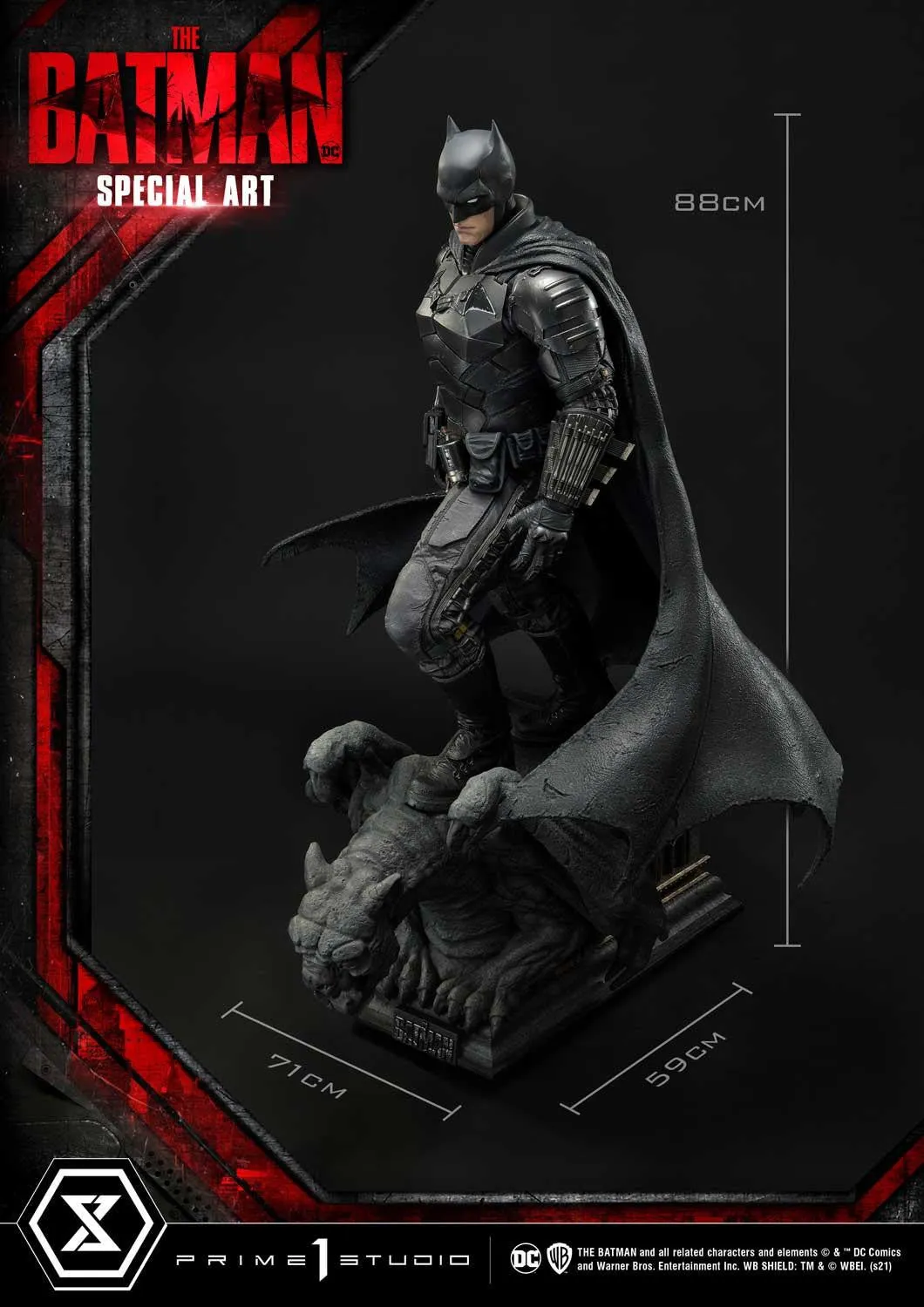 PRE-ORDER: Prime 1 Studio Museum Masterline The Batman (Film) The Batman Special Art Edition DX Bonus Version 1:3 Scale Limited Edition Statue