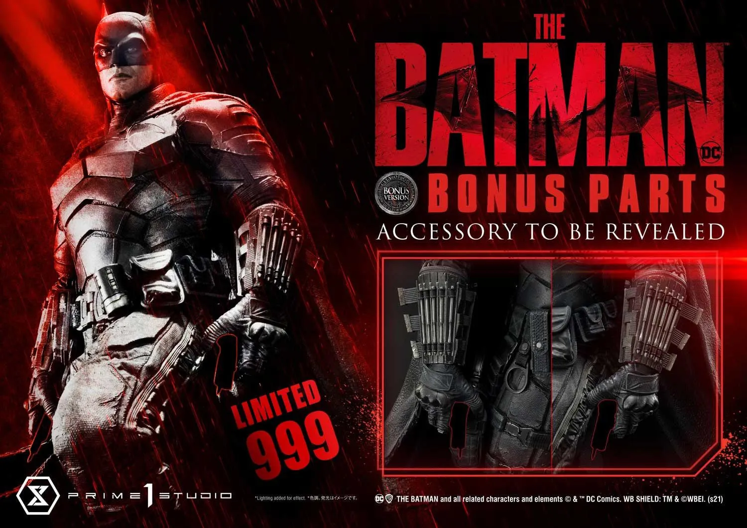 PRE-ORDER: Prime 1 Studio Museum Masterline The Batman (Film) The Batman Special Art Edition DX Bonus Version 1:3 Scale Limited Edition Statue