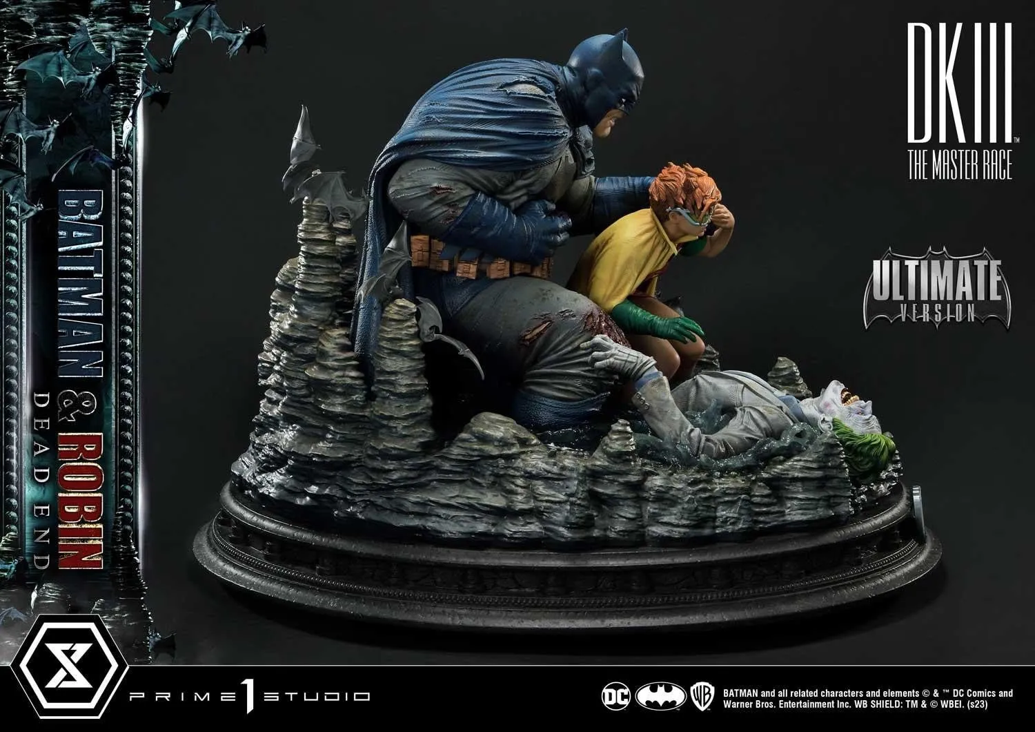 PRE-ORDER: Prime 1 Studio Ultimate Premium Masterline Batman Dark Knight III The Master Race (Comics) Batman & Robin Dead End Ultimate Bonus Version Statue