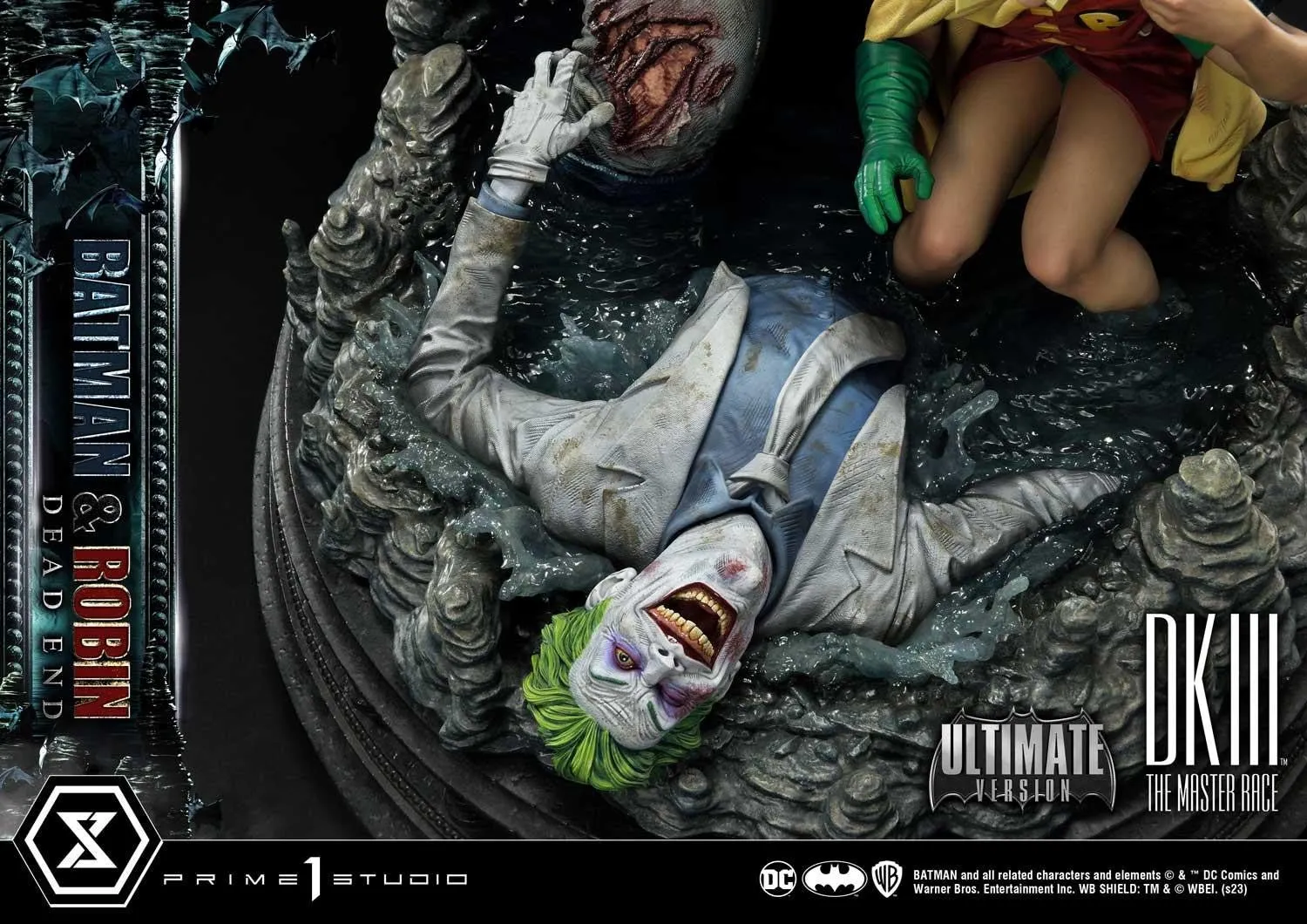 PRE-ORDER: Prime 1 Studio Ultimate Premium Masterline Batman Dark Knight III The Master Race (Comics) Batman & Robin Dead End Ultimate Bonus Version Statue