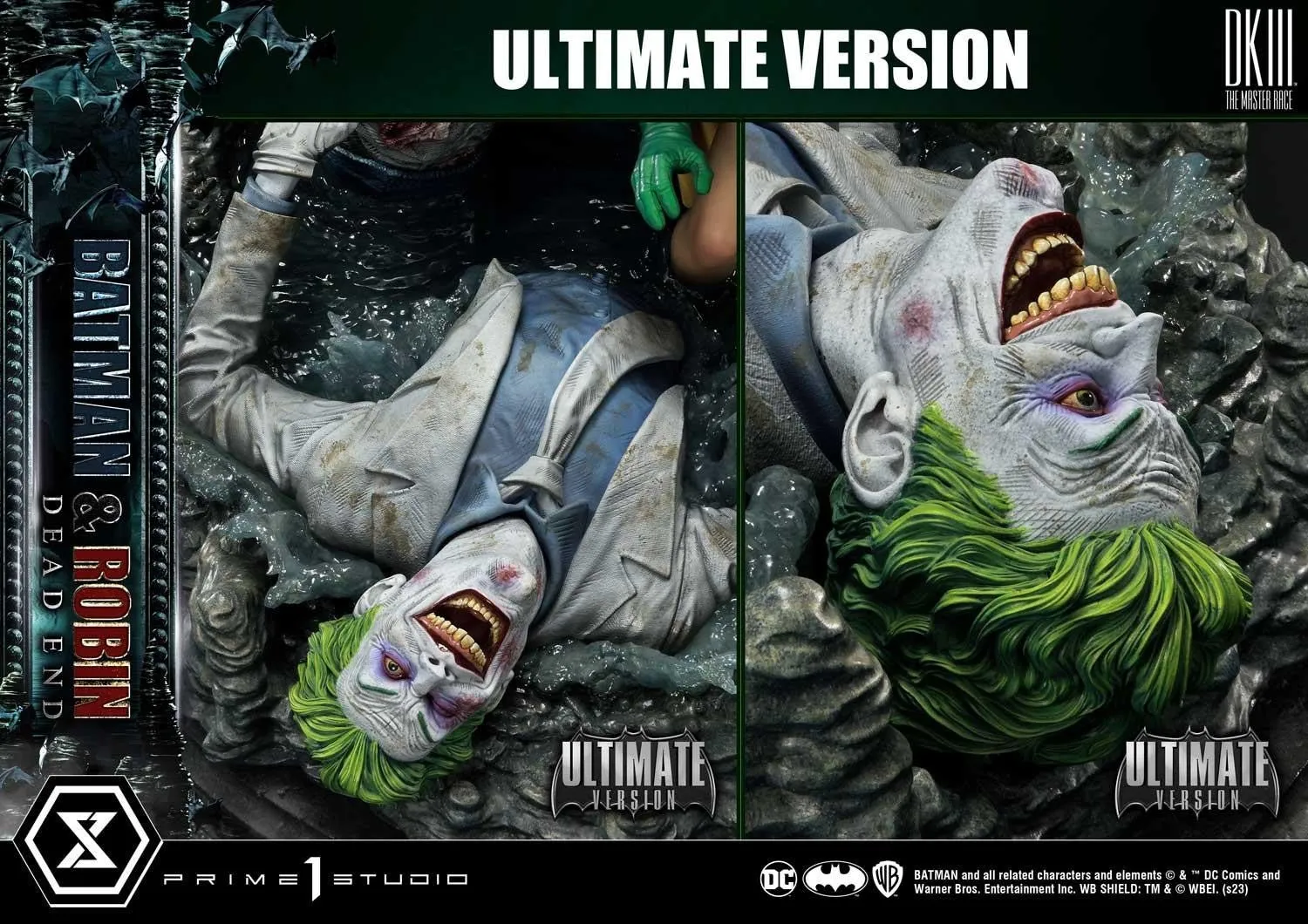 PRE-ORDER: Prime 1 Studio Ultimate Premium Masterline Batman Dark Knight III The Master Race (Comics) Batman & Robin Dead End Ultimate Bonus Version Statue