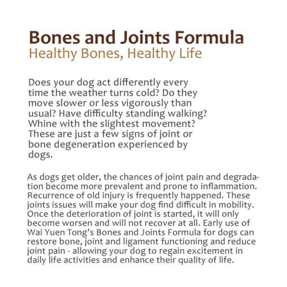 ProVet Bones & Joints Formula Dog Supplements