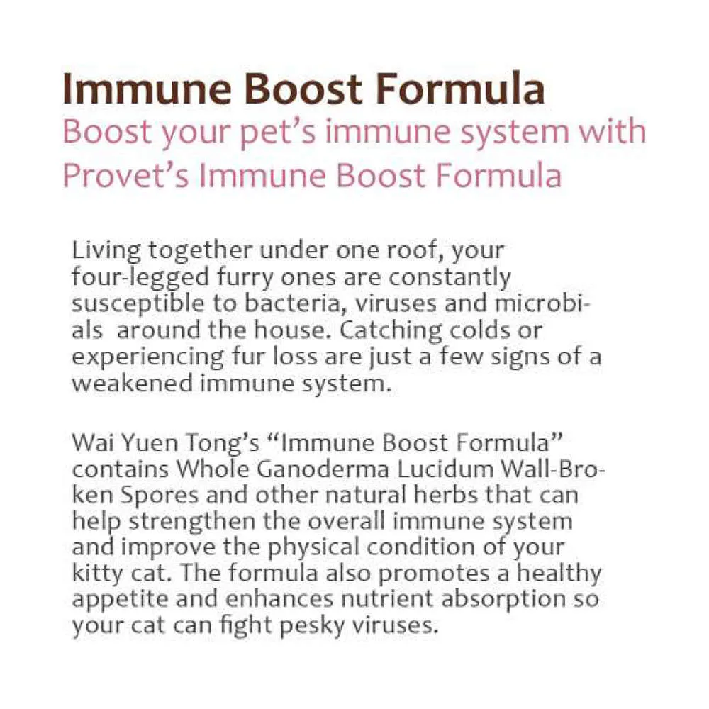 ProVet Immune Boost Formula Cat Supplements