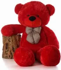 PT HOUSE Teddy Bear Soft Toy, 3 Feet, Birthday Gift for Girls, Plush (5 Feet, Red)