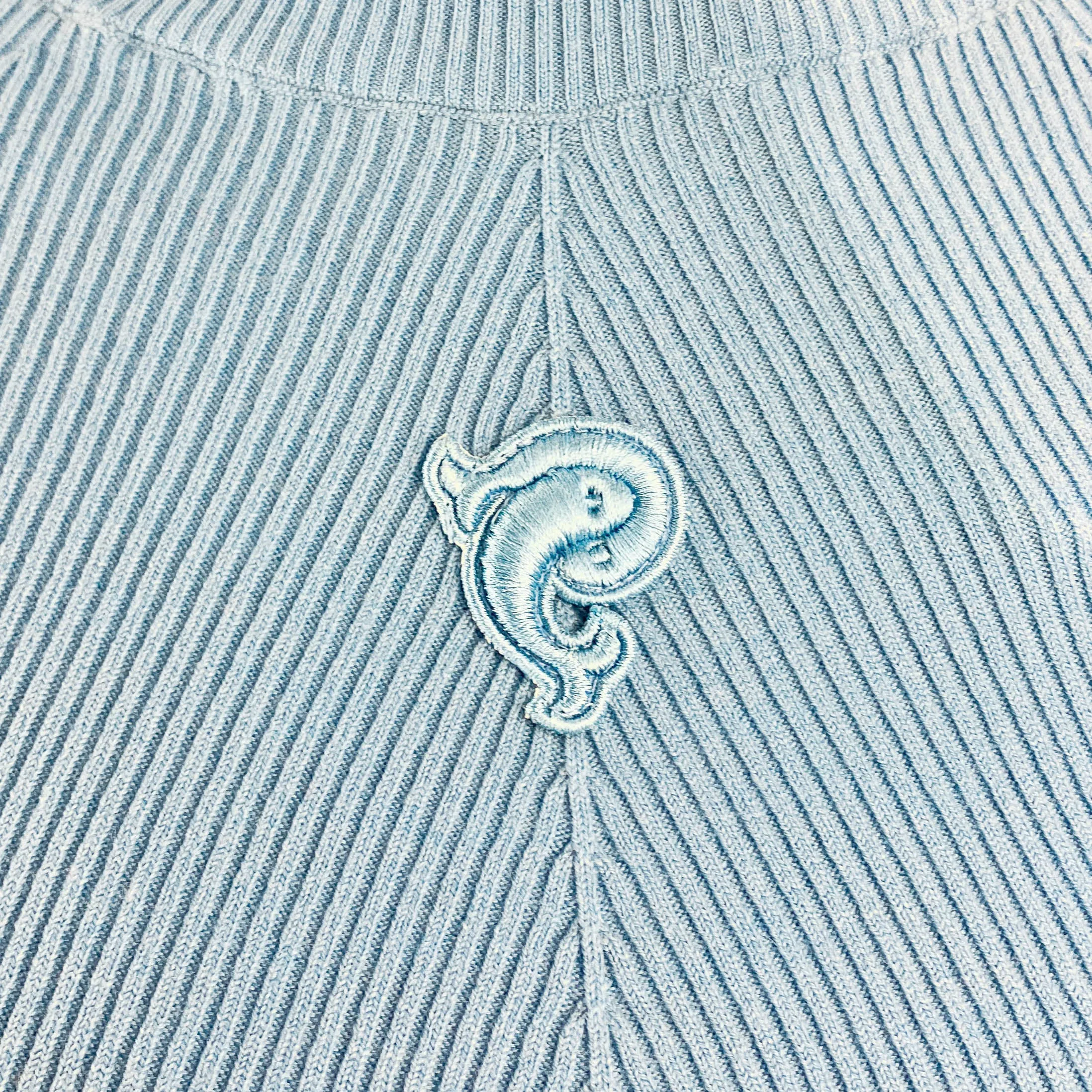 Pucci Ribbed Turtleneck in Light Blue