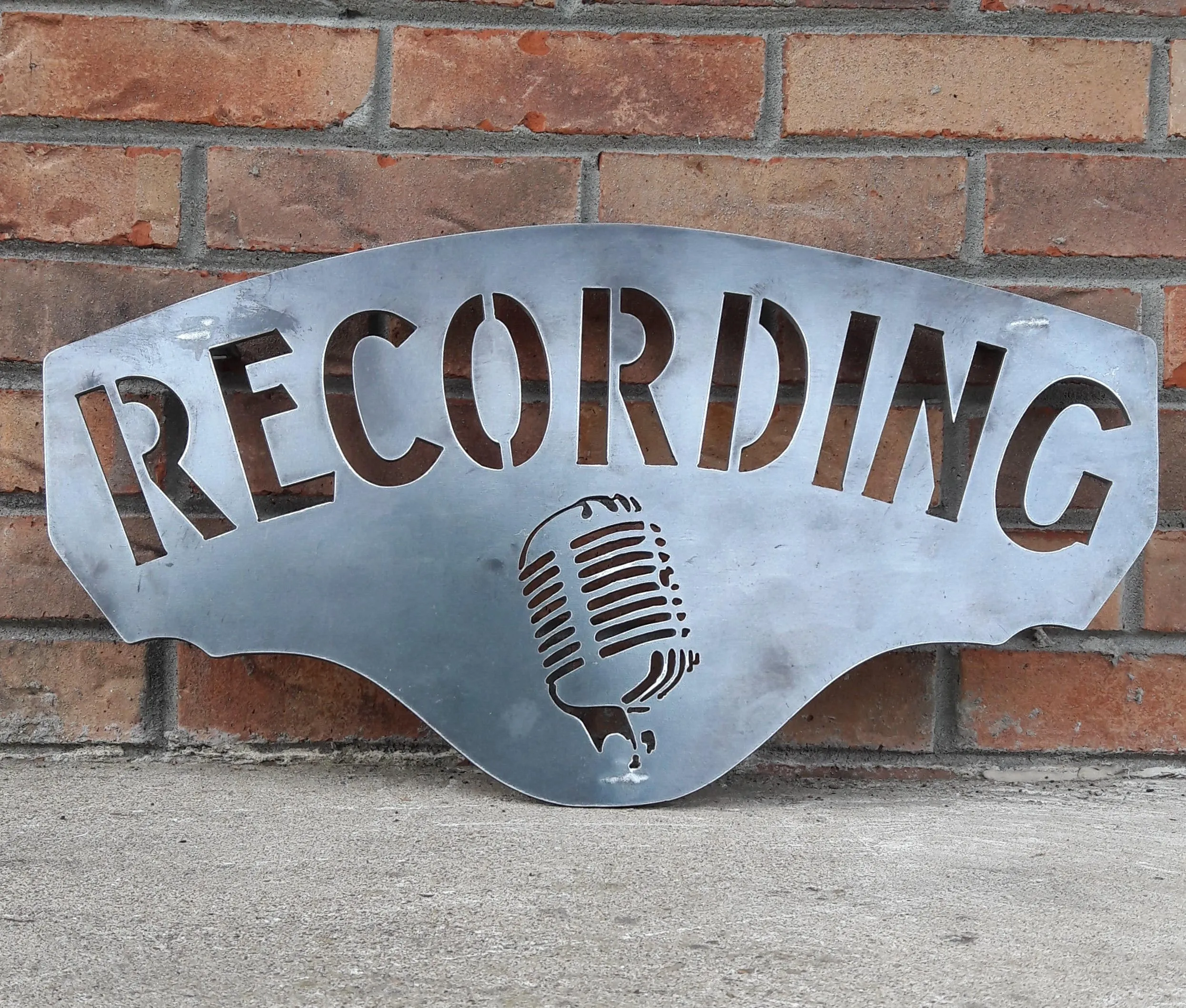 Recording Studio Metal Sign- Personalized Home Decor, Garage Sign, Man Cave Signs