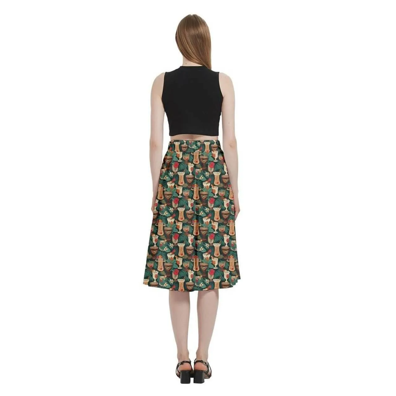 Retro Tiki Luau Full Circle Skirt