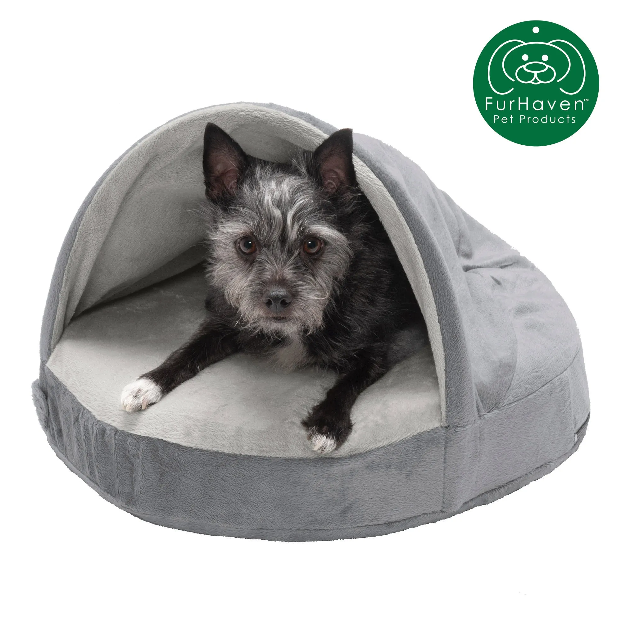 Round Microvelvet Snuggery Pet Bed