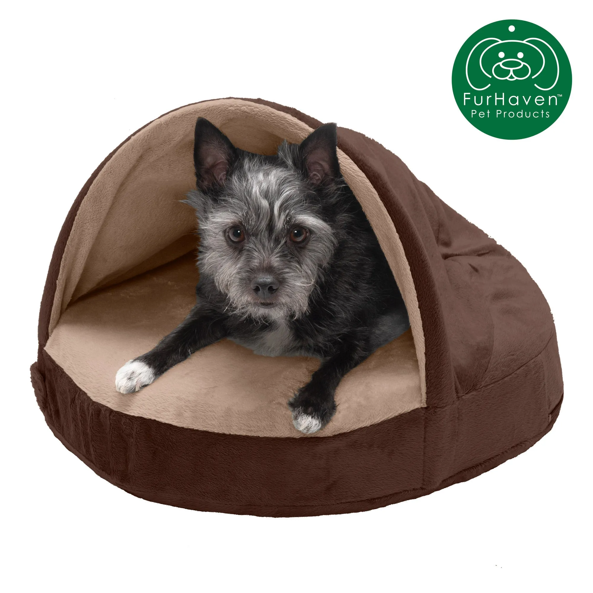 Round Microvelvet Snuggery Pet Bed