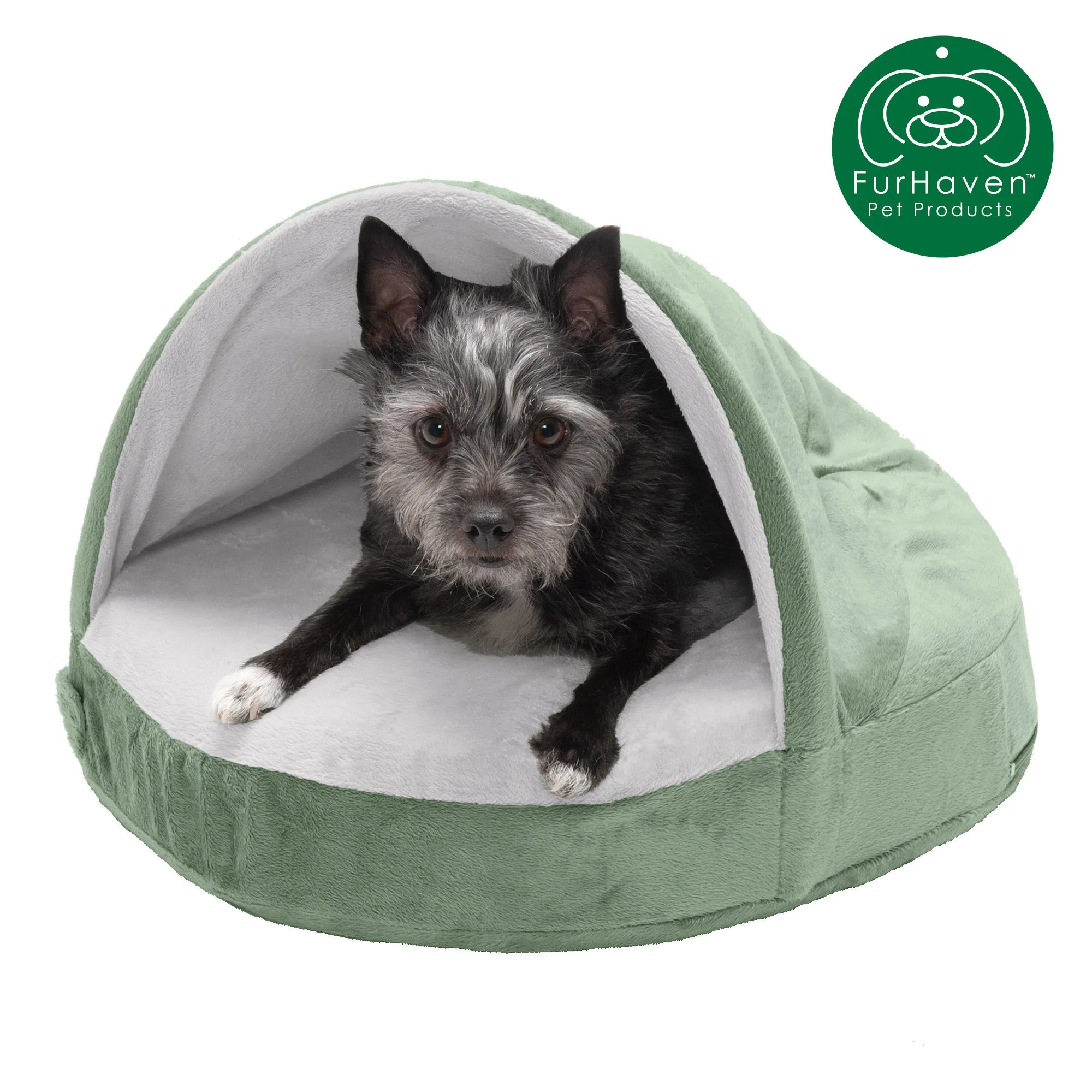 Round Microvelvet Snuggery Pet Bed