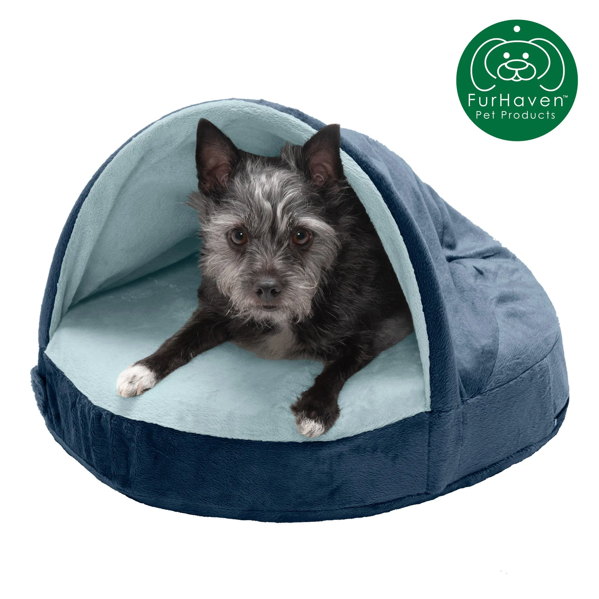 Round Microvelvet Snuggery Pet Bed