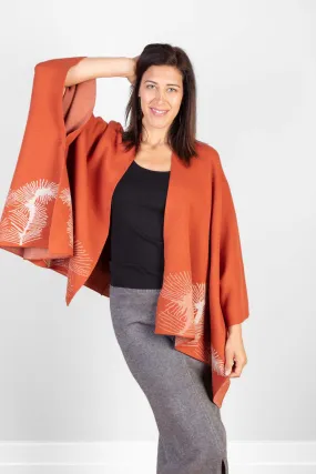 Rust Cashmere Cape