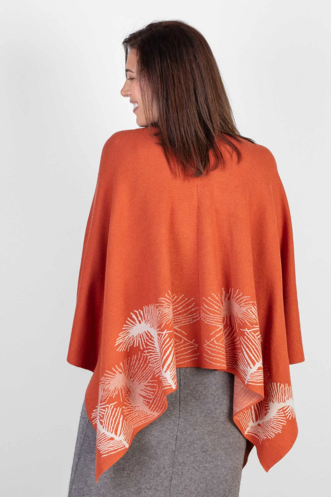 Rust Cashmere Cape