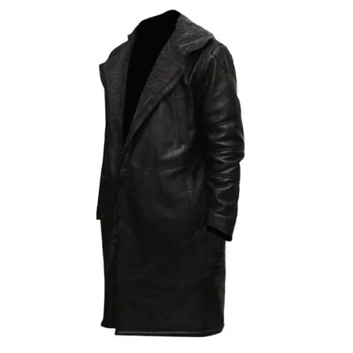 RW Authentic SheepSkin Blade Runner 2014 Black Leather Long Coat